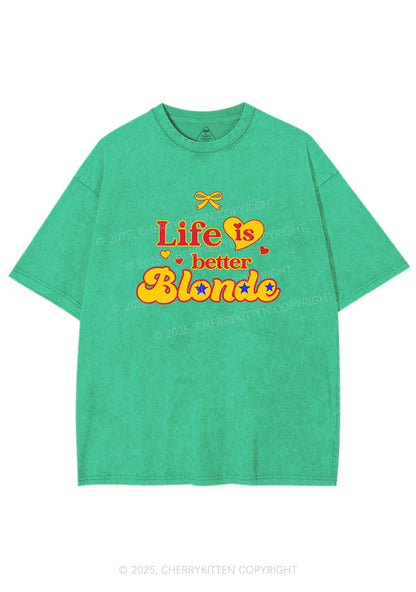 Better Blonde Y2K Shirts Washed Tee Cherrykitten