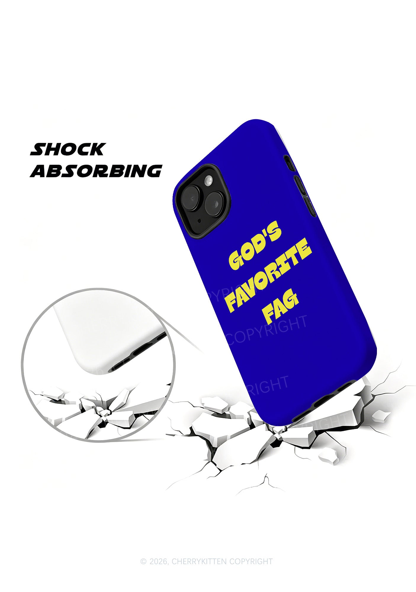 Gods Favorite Fag Pride Y2K Phone Case Cherrykitten