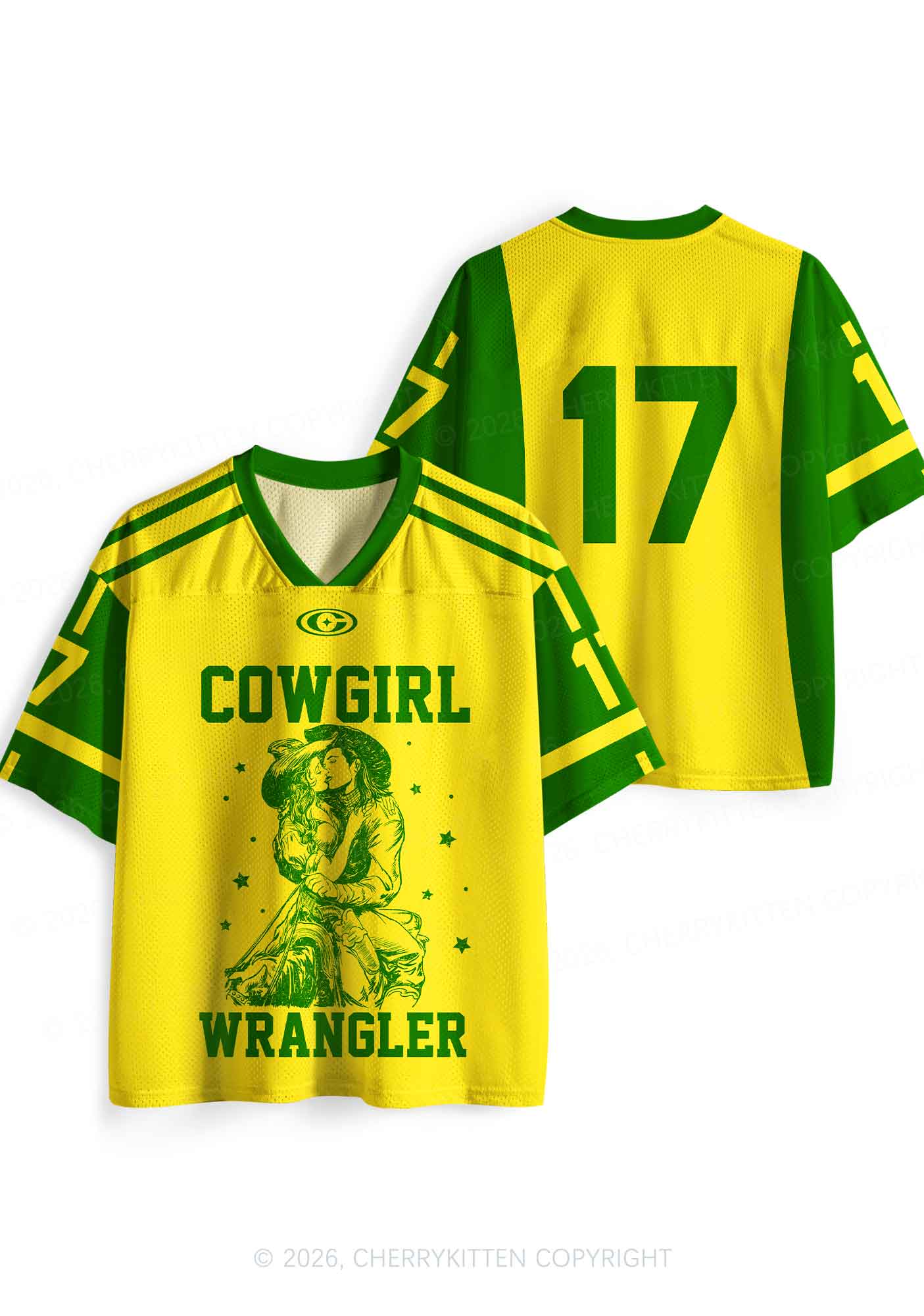 Yellow Cowgirl Wrangler Pride Y2K Sport Jersey Shirts Cherrykitten