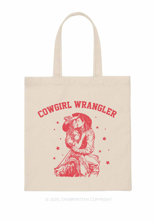 Cowgirl Wrangler Pride Y2K Canvas Tote Bag Cherrykitten
