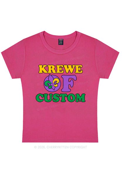Krewe Of Custom Y2K Baby Tee Cherrykitten
