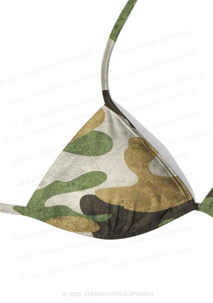 Camouflage Pattern Y2K Print Bikini Set Cherrykitten