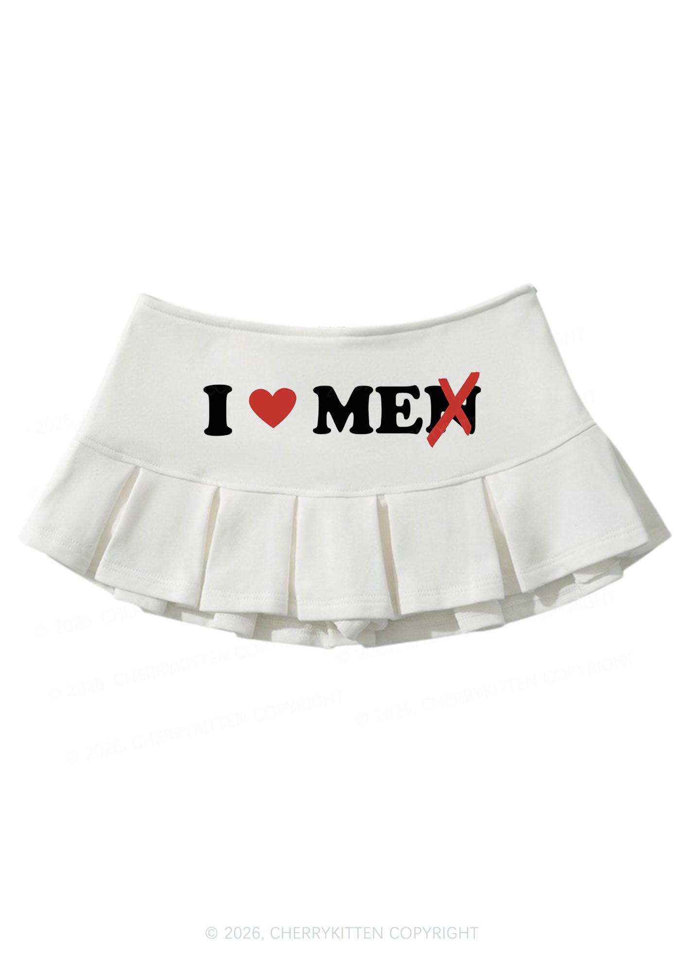 Love Me Not Men Y2K Mini Pleated Skirts Cherrykitten