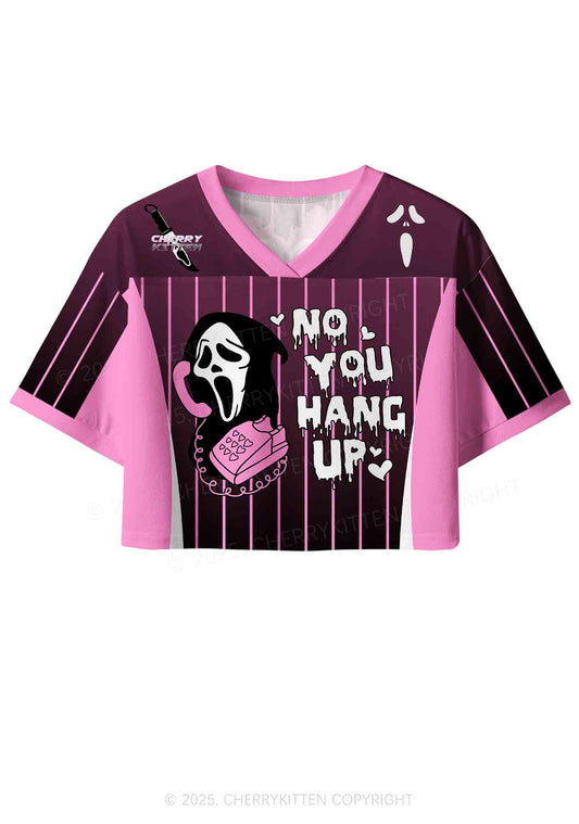 Custom Halloween No You Hang Up Y2K Crop Sport Jersey Shirts Cherrykitten