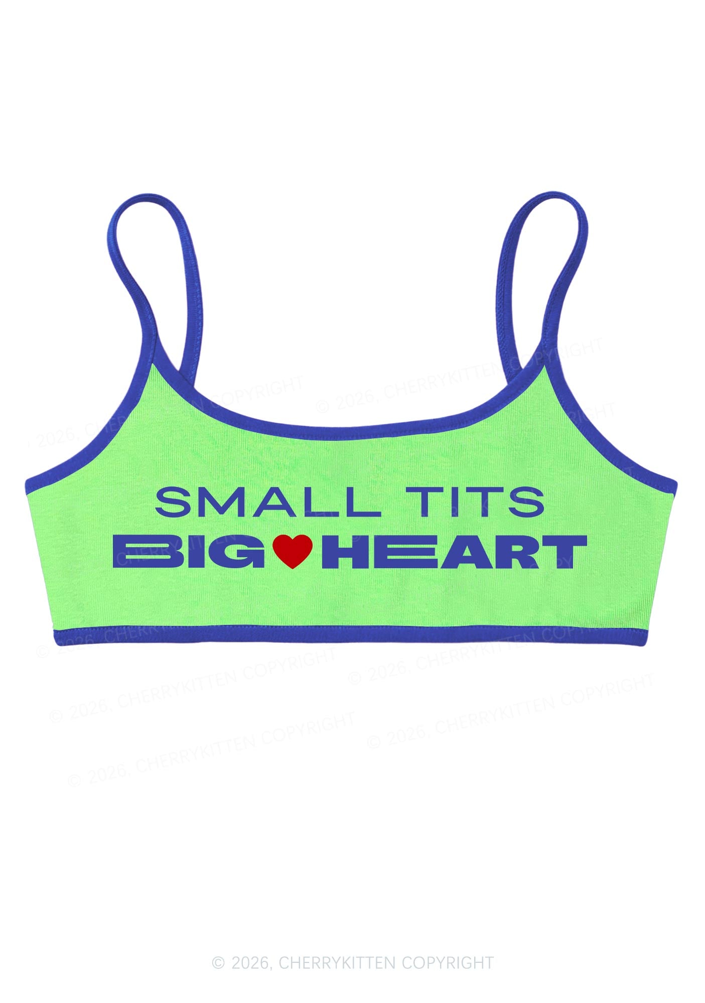Small Txts Big Heart Y2K Super Crop Cami Cherrykitten