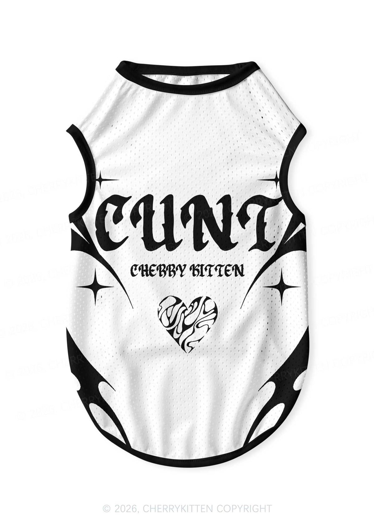 Cxxt Heart Y2K Pet Jersey Cherrykitten