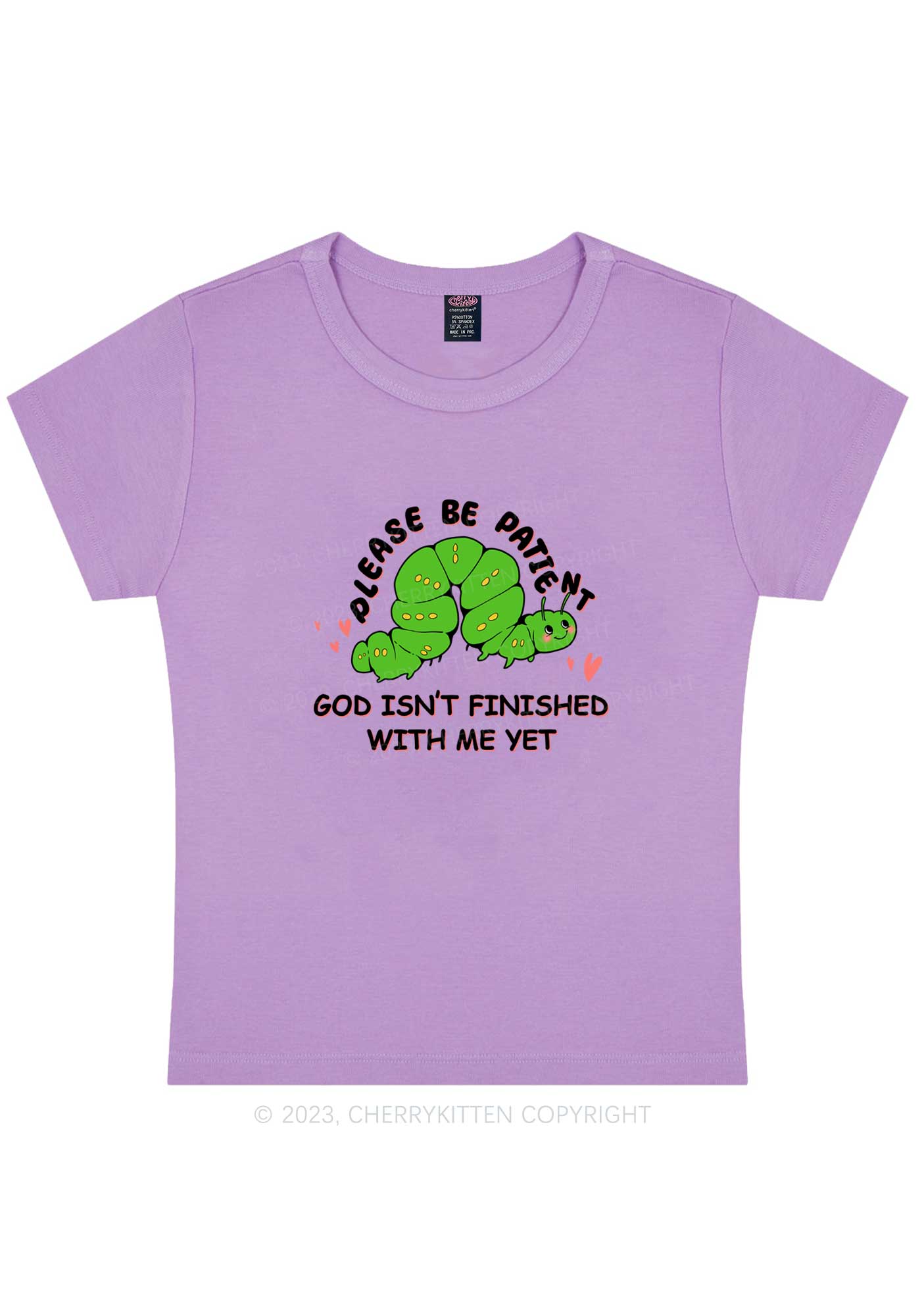 God Isn't Finished Me Y2K Baby Tee Cherrykitten