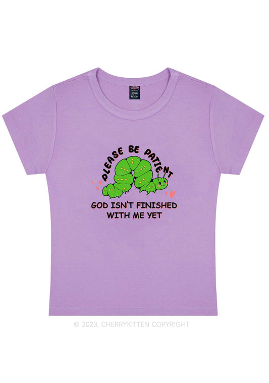 God Isn't Finished Me Y2K Baby Tee Cherrykitten