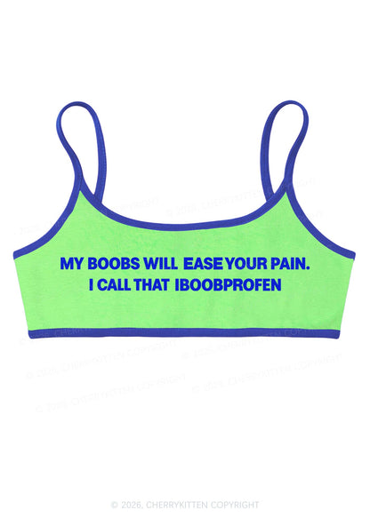My Bxxbs Ease Your Pain Y2K Super Crop Cami Cherrykitten