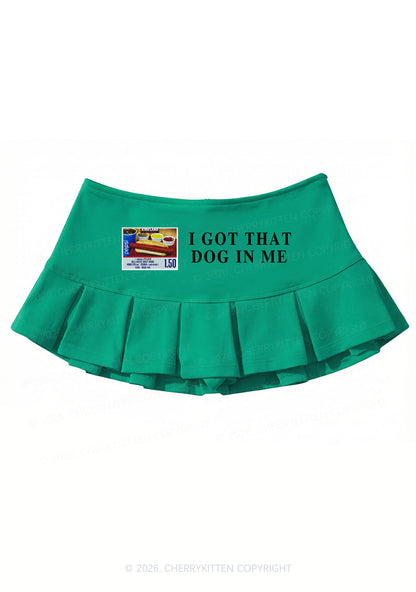 I Got That Hot Dog In Me Y2K Mini Pleated Skirts Cherrykitten