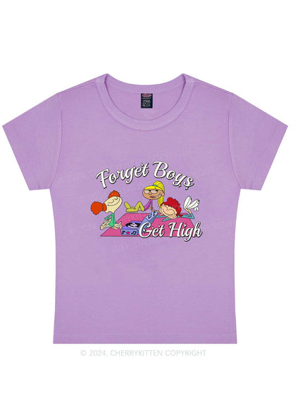 Curvy Forget Boys Y2K Baby Tee Cherrykitten