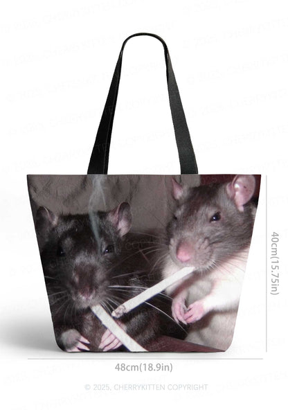 Smoking Rats Y2K Tyvek Tote Bags Cherrykitten