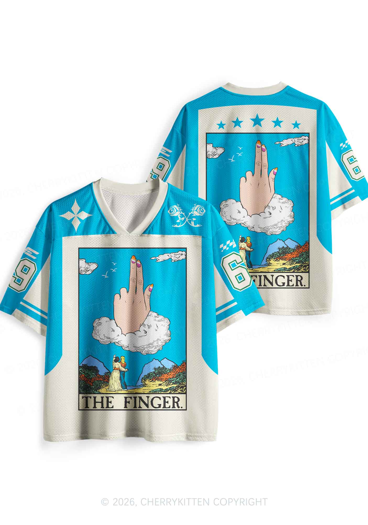 The Lesbians Finger Pride Y2K Sport Jersey Shirts Cherrykitten