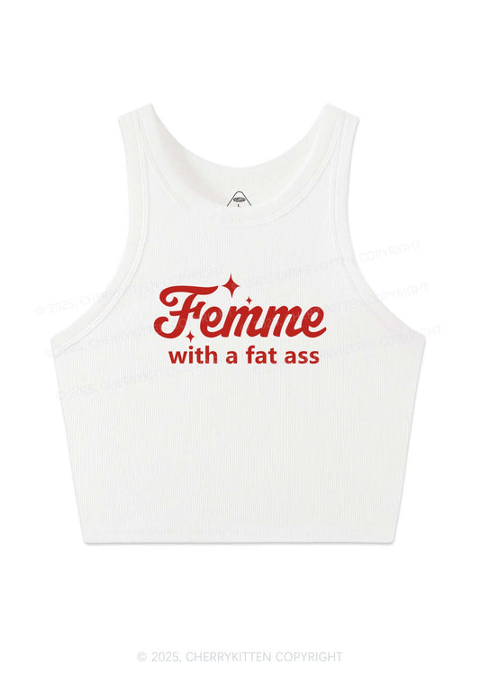 Femme With Fat Axx Pride Y2K Crop Tank Top Cherrykitten