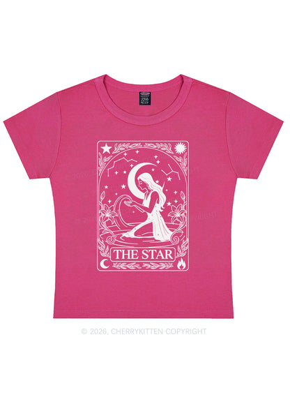 Halloween The Star Kneeling Woman Y2K Baby Tee Cherrykitten