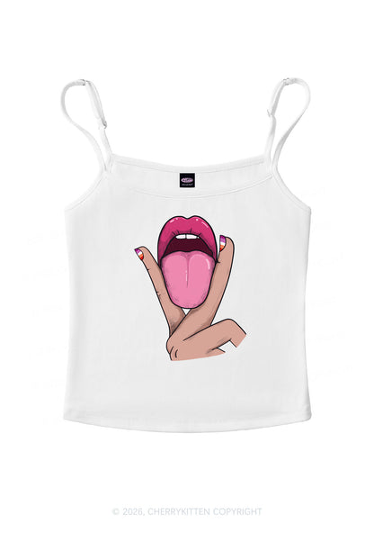 Lesbian Kissing Pride Y2K Spaghetti Strap Cami Cherrykitten