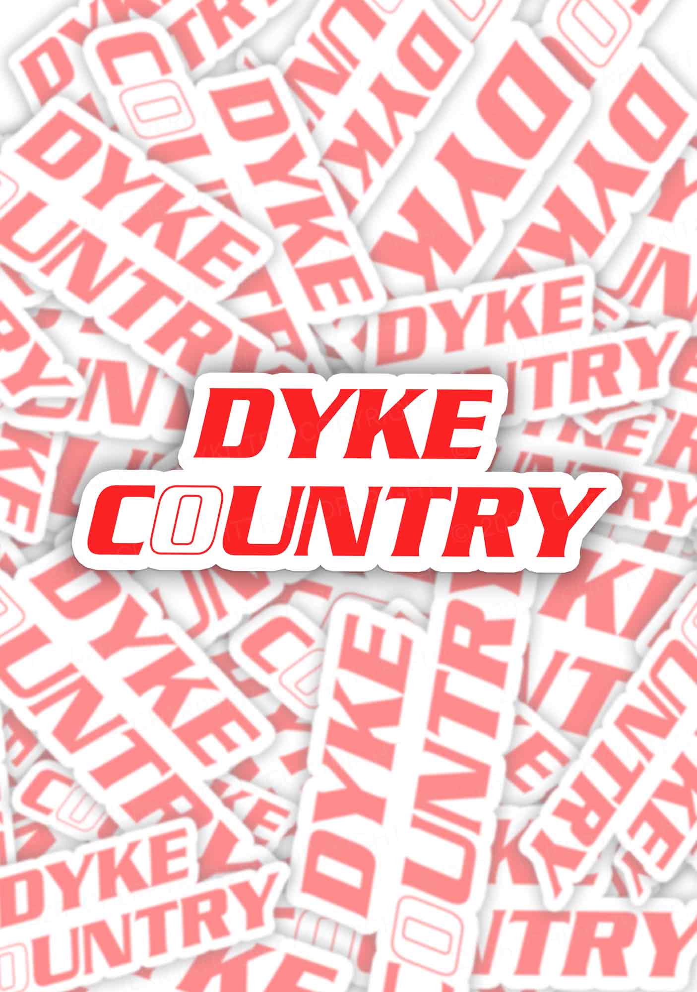 Dyke Country Pride 1pc Y2K Sticker Cherrykitten