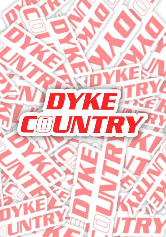 Dyke Country Pride 1pc Y2K Sticker Cherrykitten