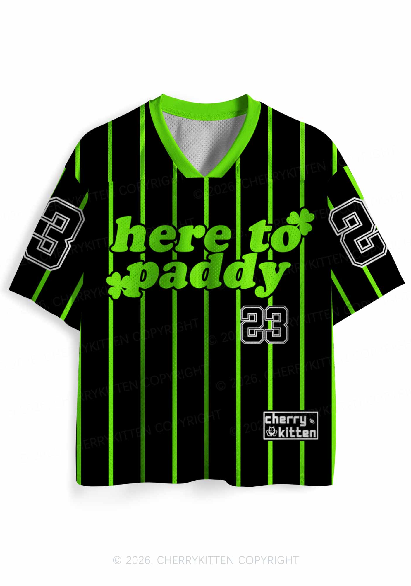 Custom Black Here To Paddy St Patricks Y2K Sport Jersey Shirts Cherrykitten