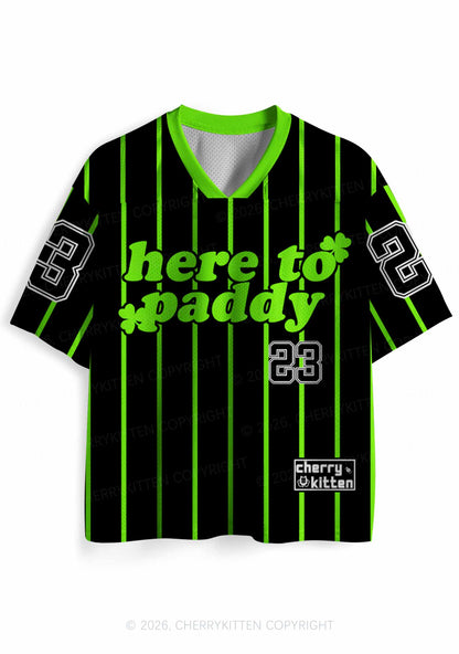 Custom Black Here To Paddy St Patricks Y2K Sport Jersey Shirts Cherrykitten