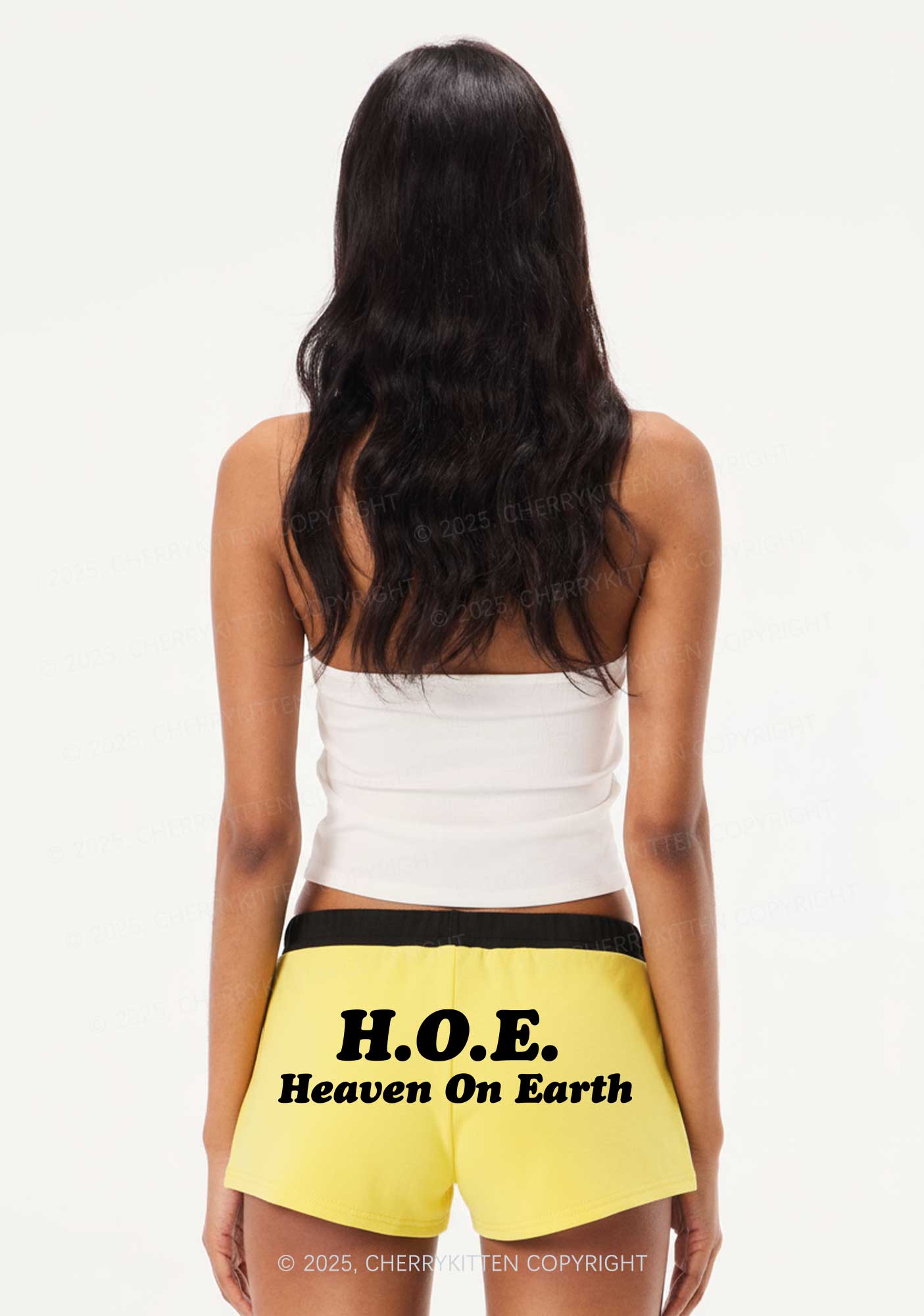 Heaven On Earth Y2K Drawstring Mini Shorts Cherrykitten