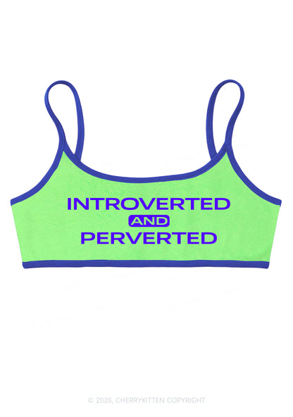 Introverted And Perverted Y2K Super Crop Cami Cherrykitten