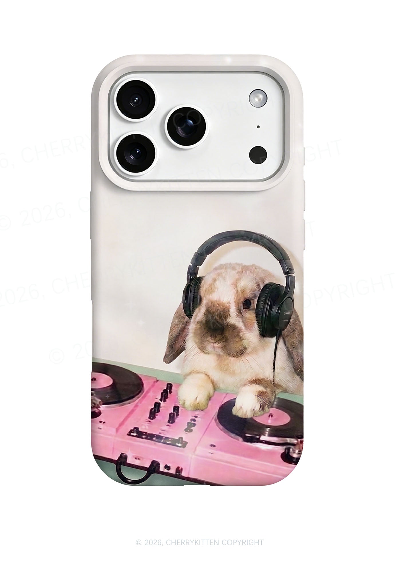 Lop Eared Bunny DJ Y2K Phone Case Cherrykitten