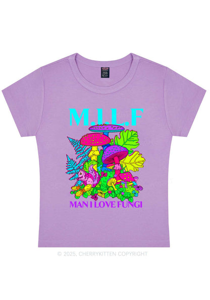 Man I Love Fungi Y2K Baby Tee Cherrykitten