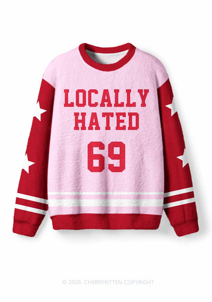 Locally Hated Y2K Knit Sweatshirt Cherrykitten