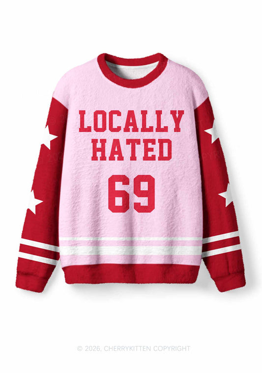 Locally Hated Y2K Knit Sweatshirt Cherrykitten
