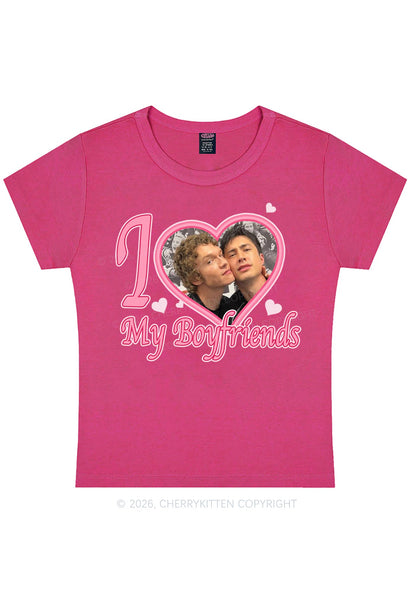 I Love My Boyfriends HR Y2K Baby Tee Cherrykitten