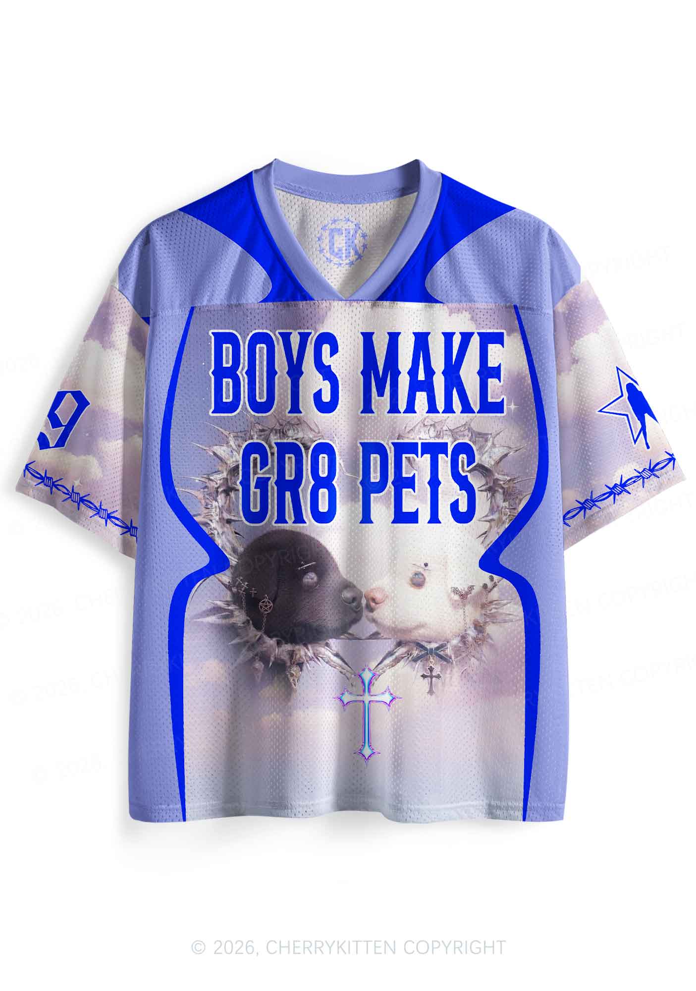 Boys Make Pets Dogs Y2K Sport Jersey Shirts Cherrykitten