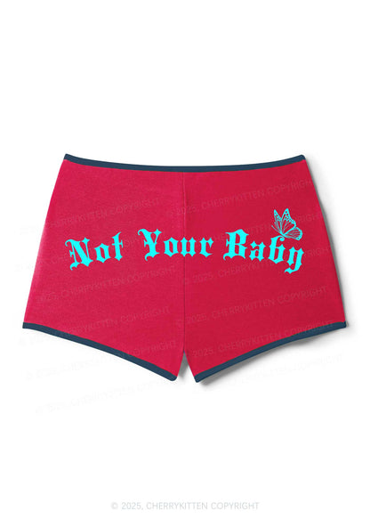 Not Your Baby Y2K Booty Shorts Cherrykitten