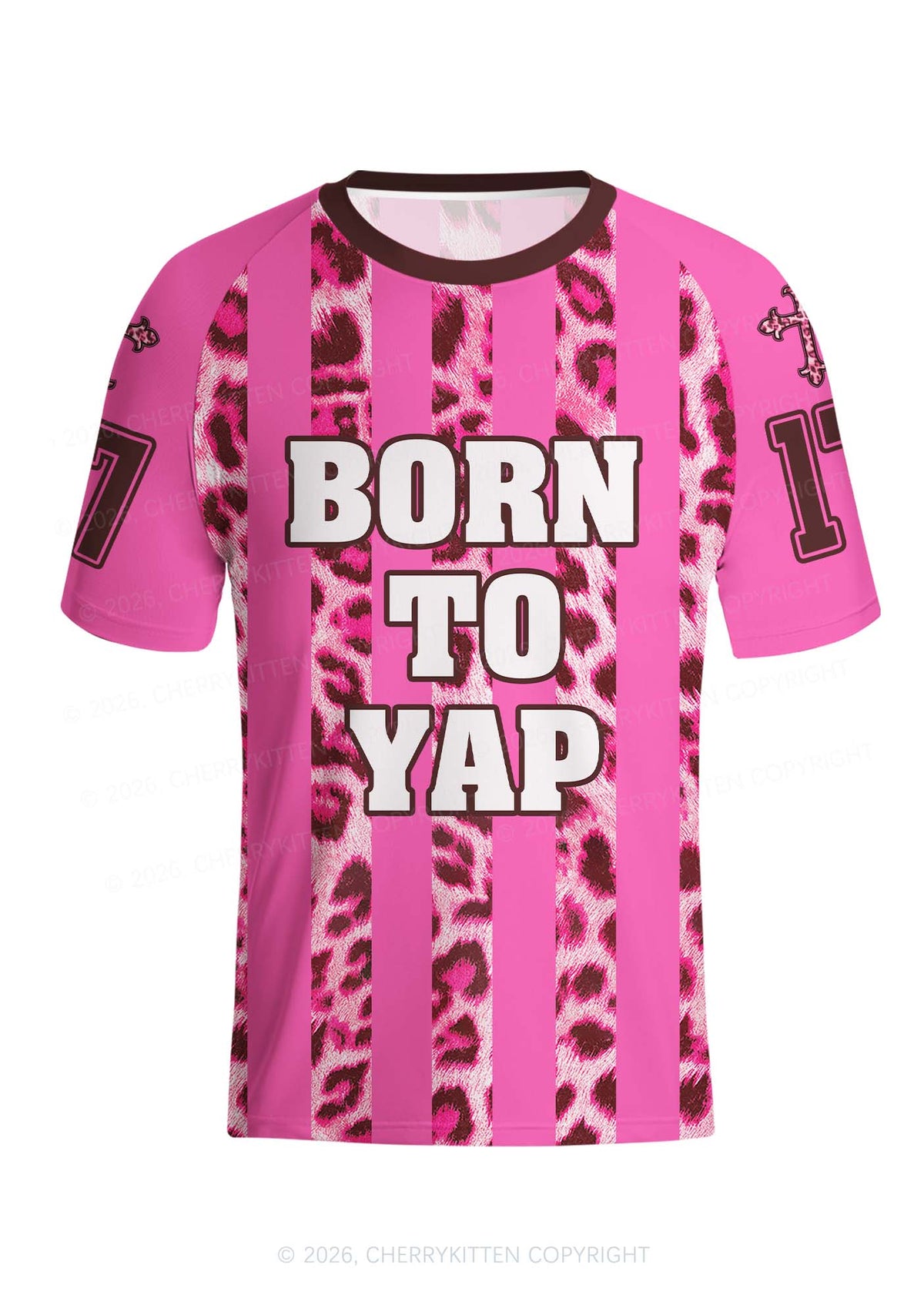 Born To Yap Y2K Football Jersey Shirts Cherrykitten