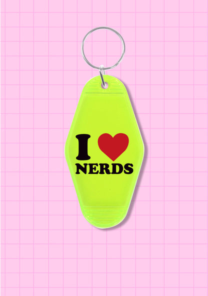 I Love Nerds 1Pc Y2K Hotel Keychain Cherrykitten