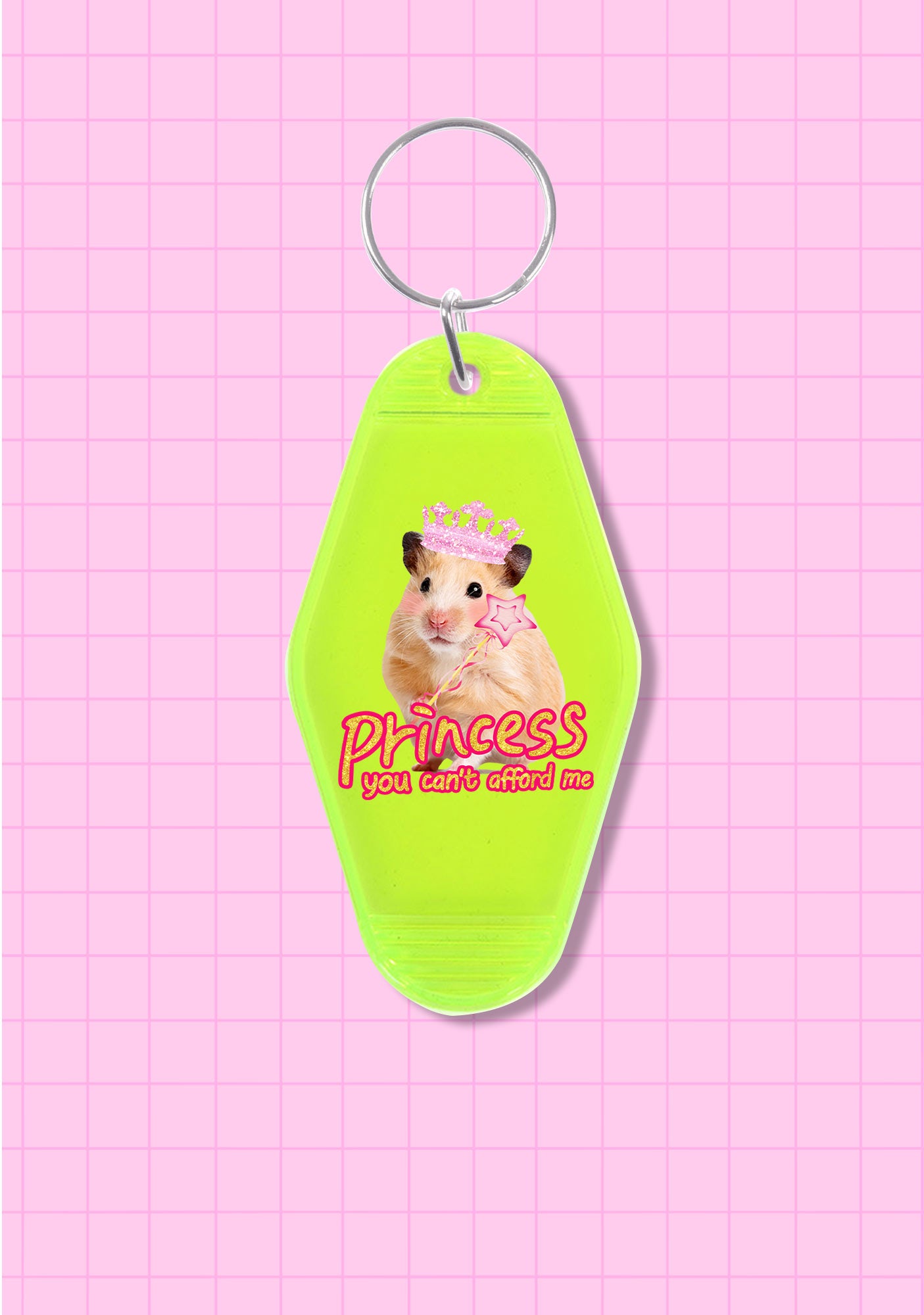 Princess You Can't Afford Me 1Pc Y2K Hotel Keychain Cherrykitten