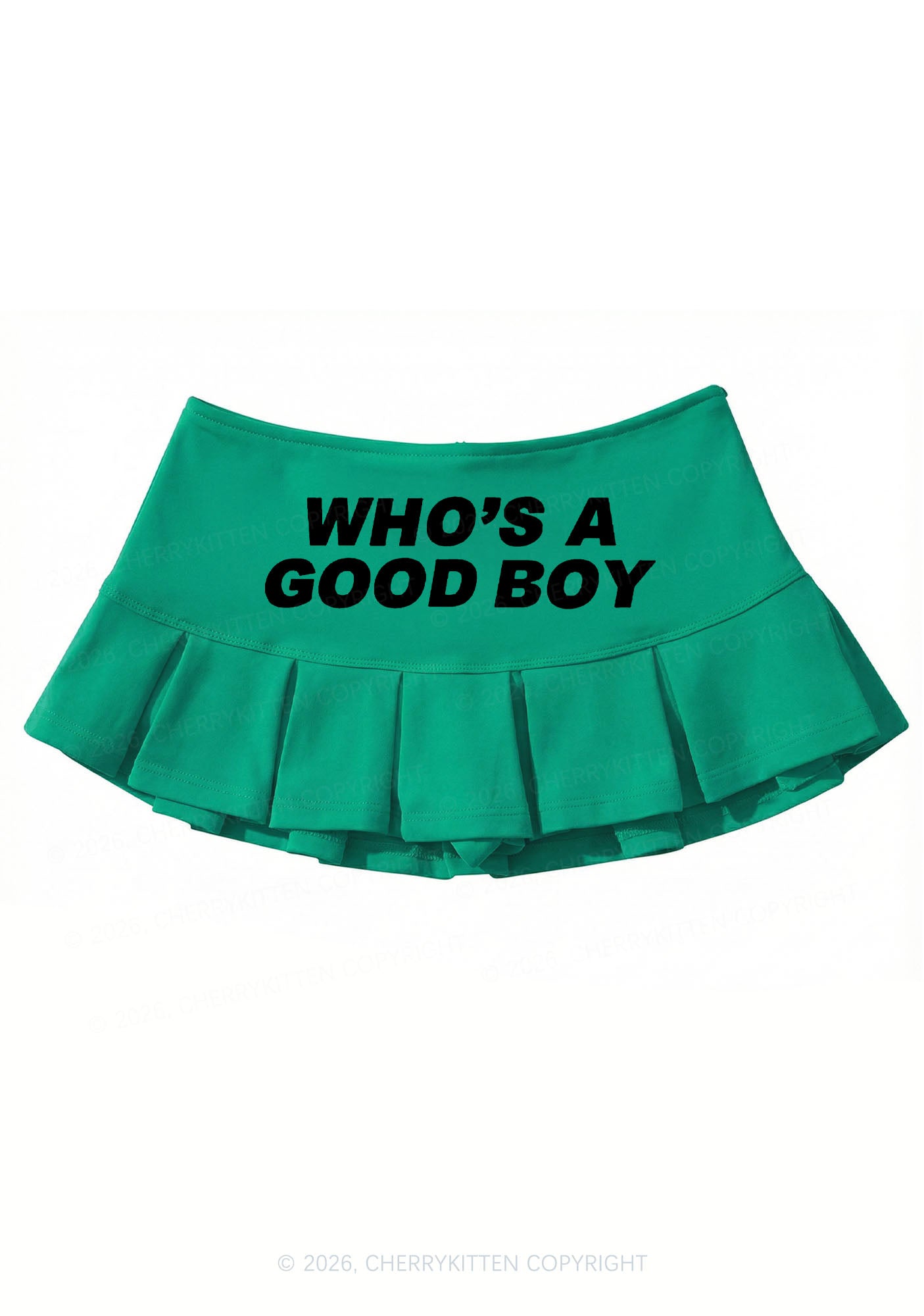 Whos A Good Boy Y2K Mini Pleated Skirts Cherrykitten
