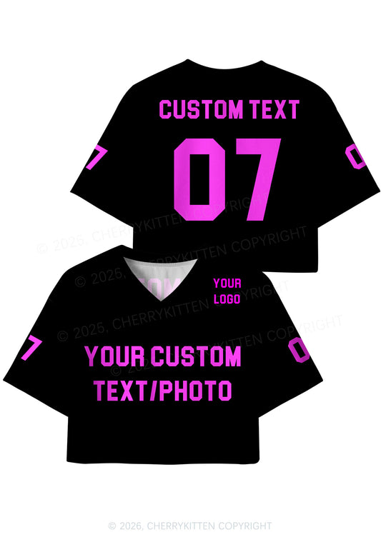 Custom All Personalized Y2K Crop Sport Jersey Shirts Cherrykitten