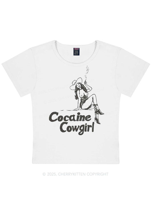 Cola Cowgirl Y2K Baby Tee Cherrykitten