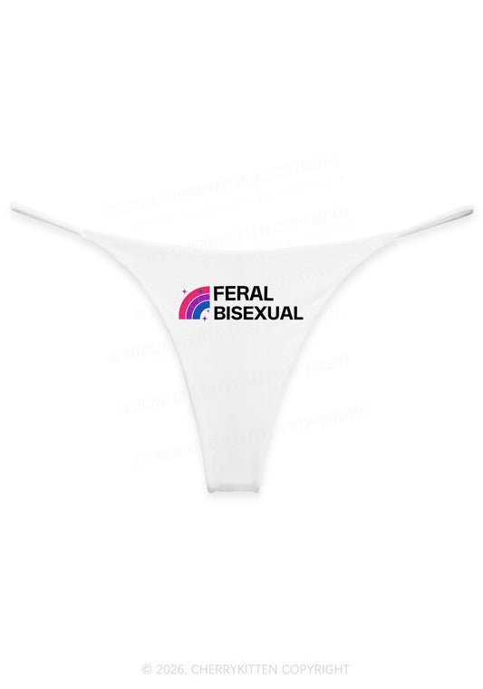 Feral Bisexual Pride Y2K Bikini String Thong Cherrykitten