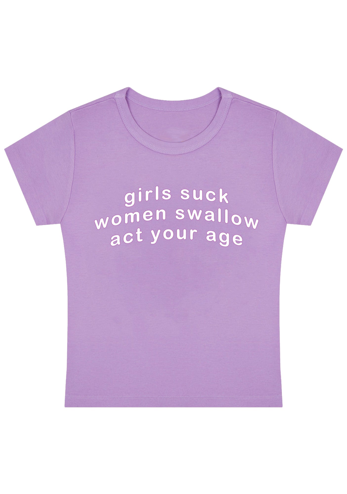 Girls Suck Women Swallow Y2K Baby Tee
