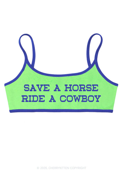 Ride A Cowboy Y2K Super Crop Cami Cherrykitten