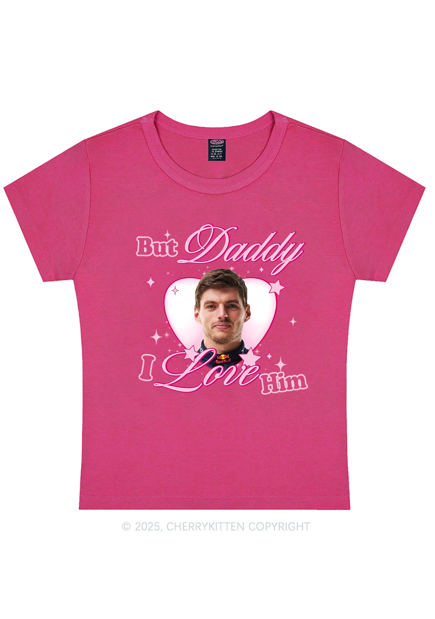 Daddy I Love The Driver Y2K Baby Tee Cherrykitten