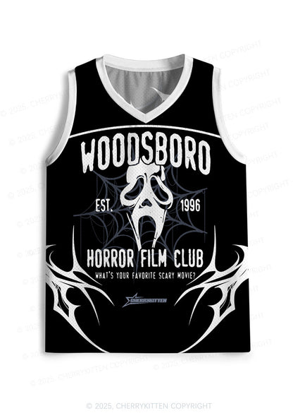 Custom Halloween Horror Film Club Y2K Sport Jersey Tank Cherrykitten