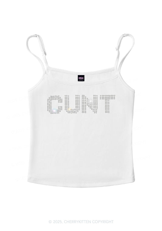 Rhinestone Cxxt Y2K Spaghetti Strap Cami Cherrykitten