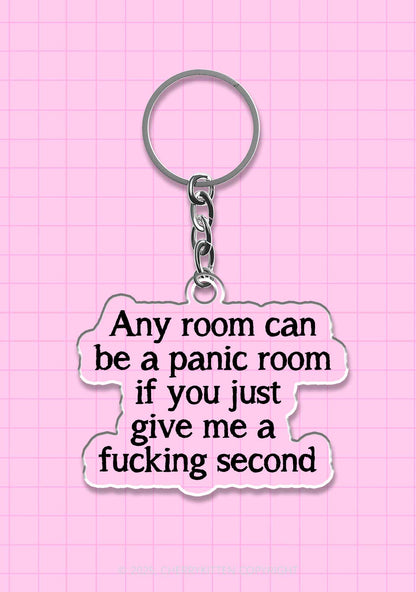 Any Room Can Be Panic 1Pc Y2K Keychain Cherrykitten