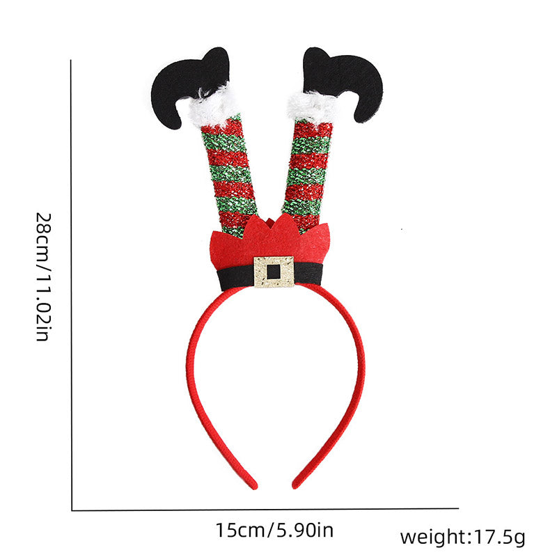 Christmas Long Legged Santa Claus Y2K Hairband