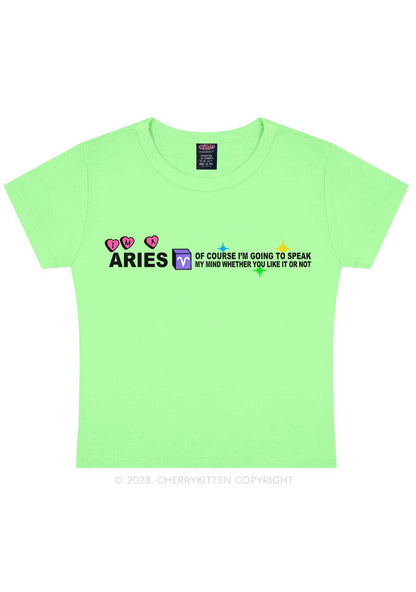 I'm A Aries Y2K Baby Tee Cherrykitten