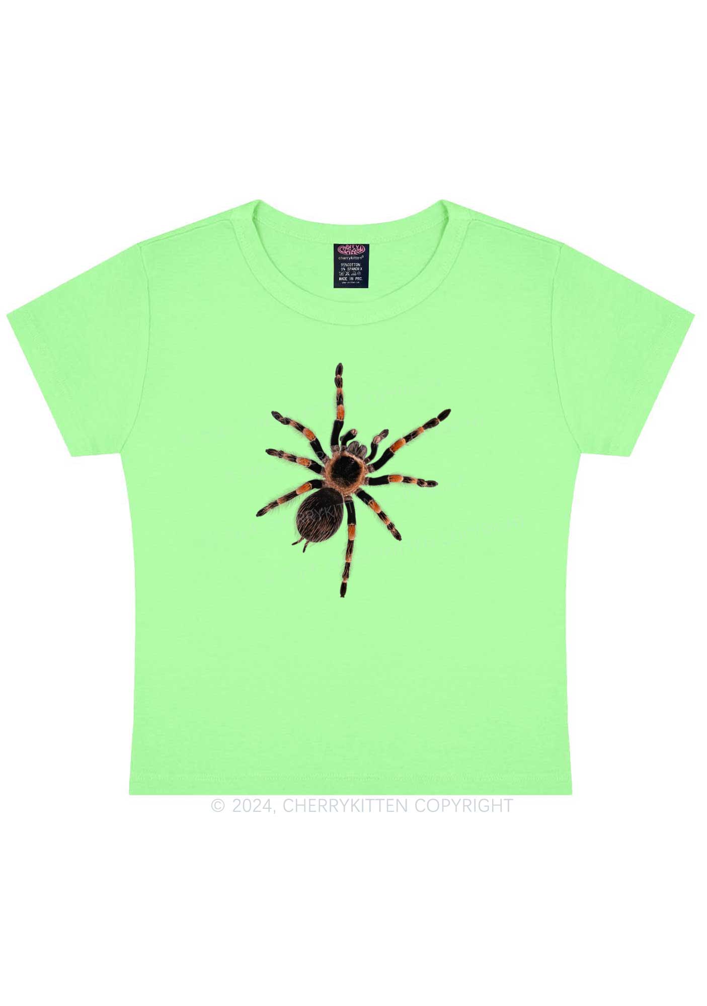 Mexican Red Knee Tarantula Y2K Baby Tee Cherrykitten