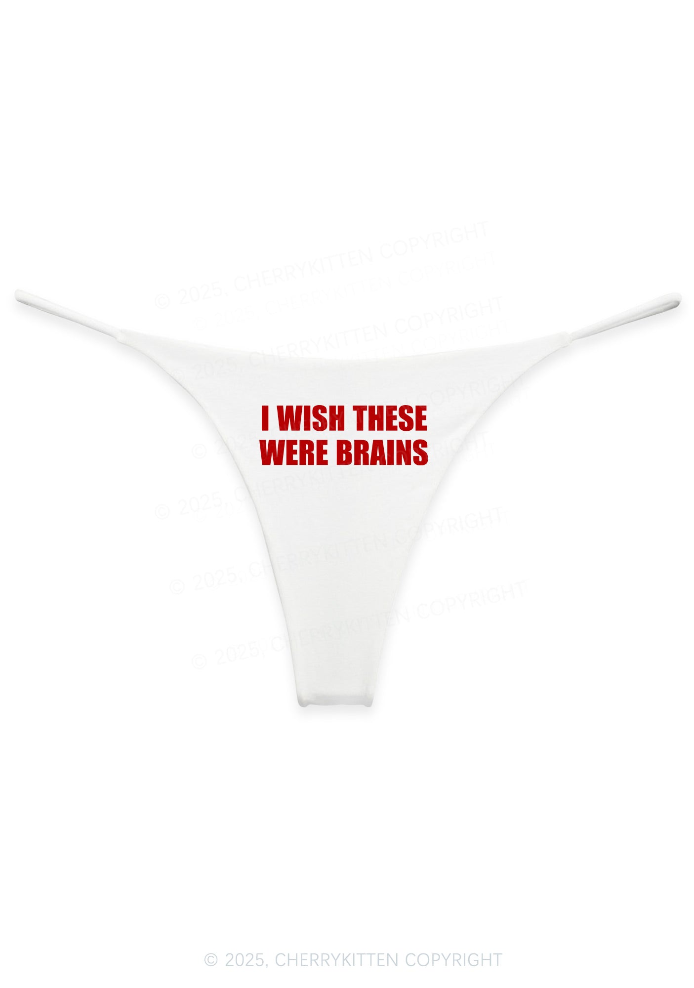 Wish These Were Brains Y2K Bikini String Thong Cherrykitten